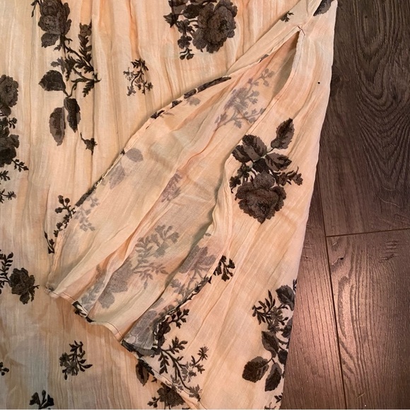 Free People Forget Me Not midi dress peach combo - Picture 10 of 14